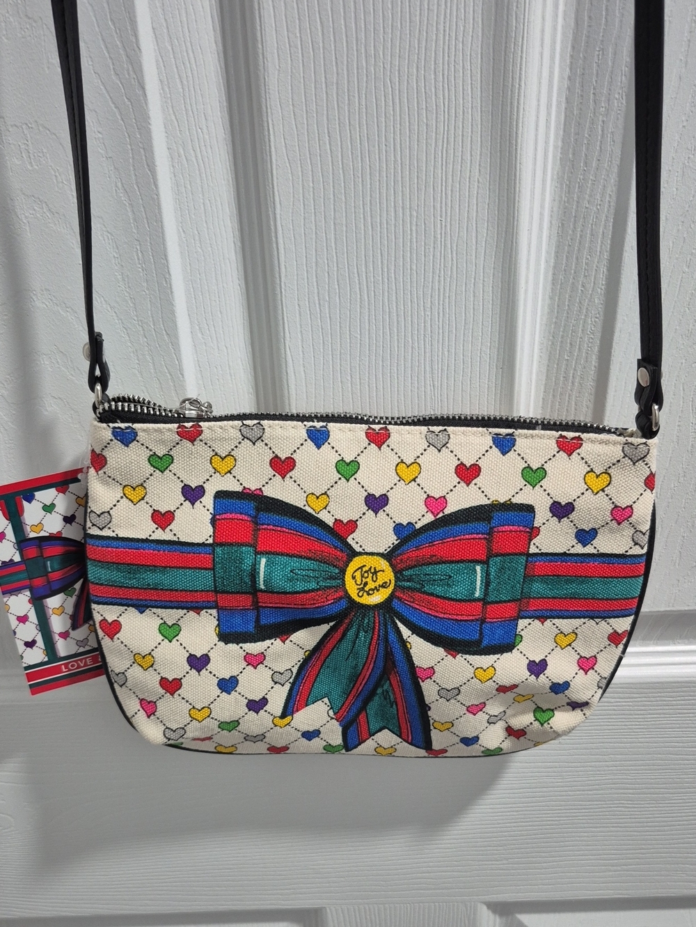 Brighton Love Bow Printed Crossbody Bag - Multicolor